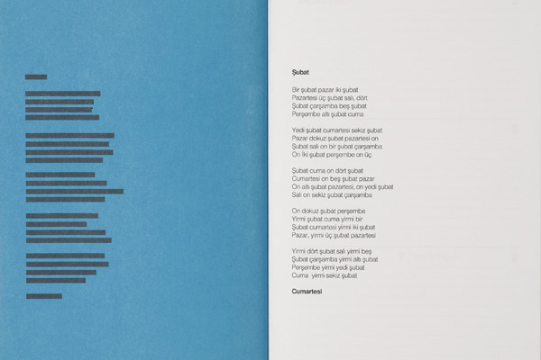Graphis Matbaa <p>Agenda Promo for Istanbul Book Fair. Each month visually represents kinds of script writing in a book; such as libretto, poem, prose, scenario, dictionary, research, index etc.</p>
